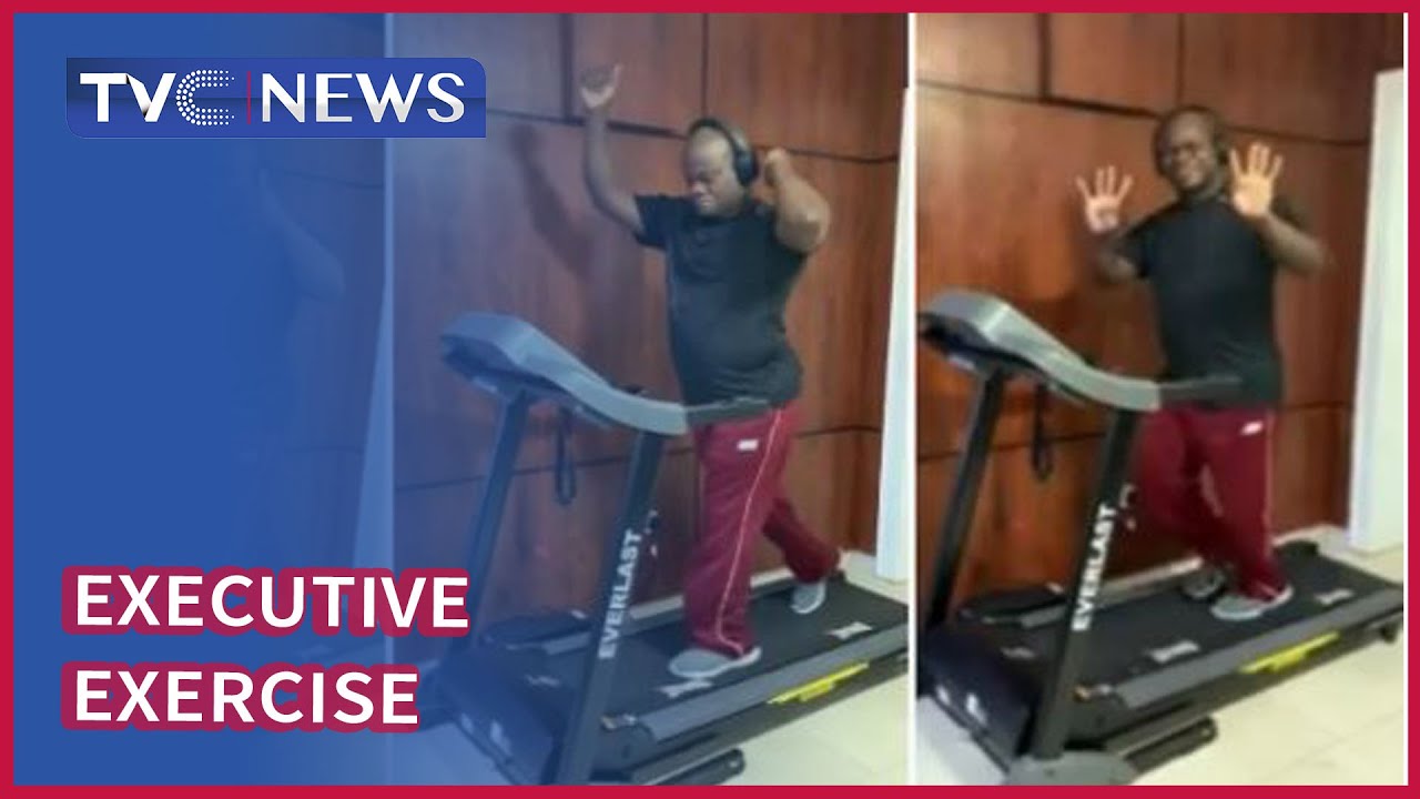 Watch: Governor Yahaya Bello keeping fit with daily exercise