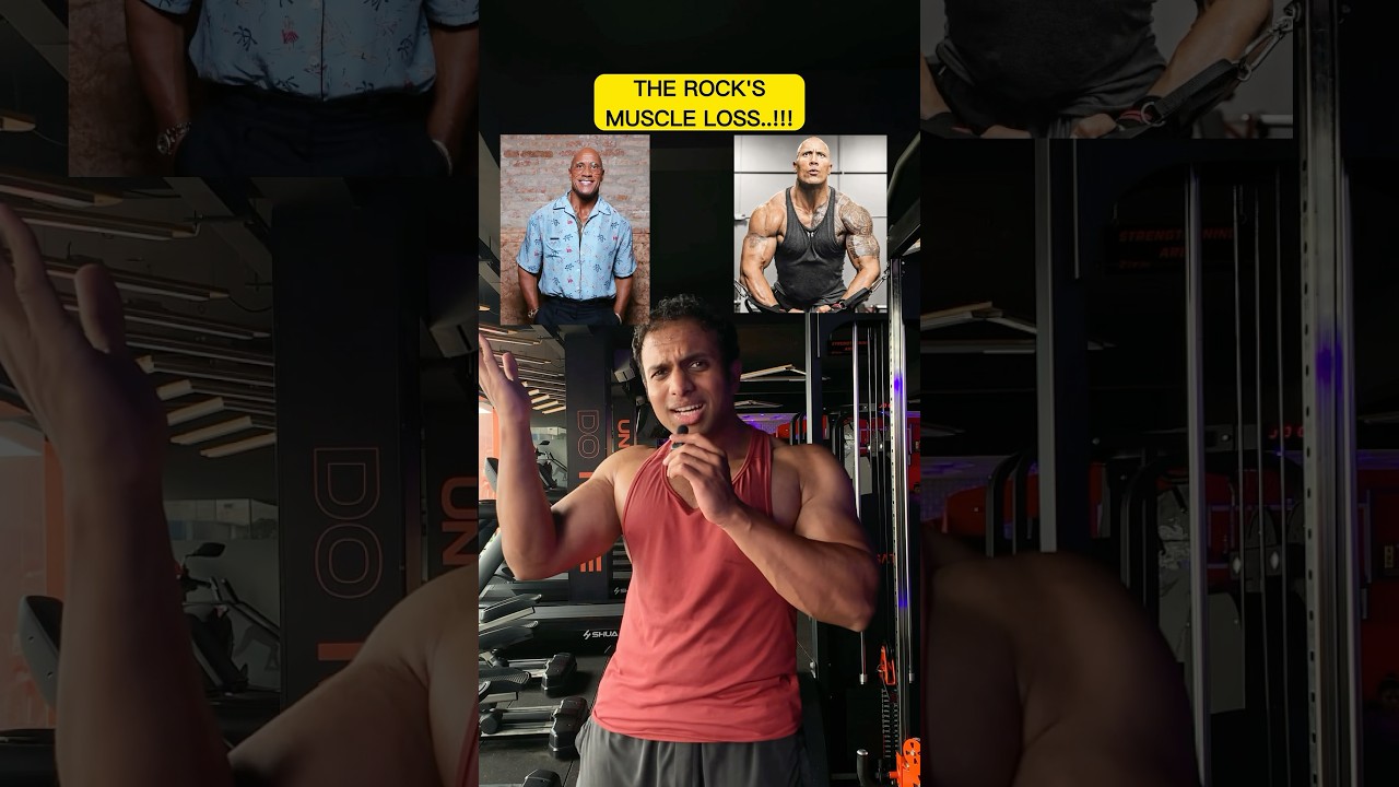 Secret behind THE ROCK's jaw dropping transformation! #therock #gym #workout #bodybuilding #steroids