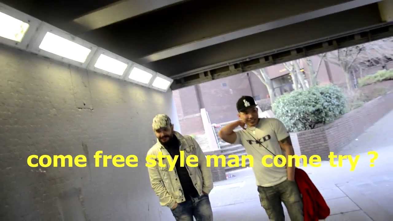 Homeless Girl Free Style AMAZING