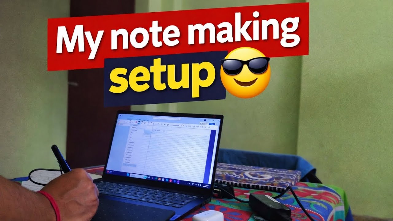 My note making setup 
