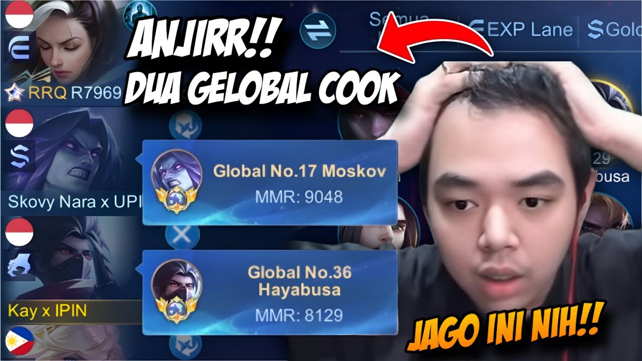 DUO TOP GLOBAL ORDER MABAR VIP BANG R7!! REAKSI R7 MELIHAT KELINCAHAN GLOBAL HAYABUSA