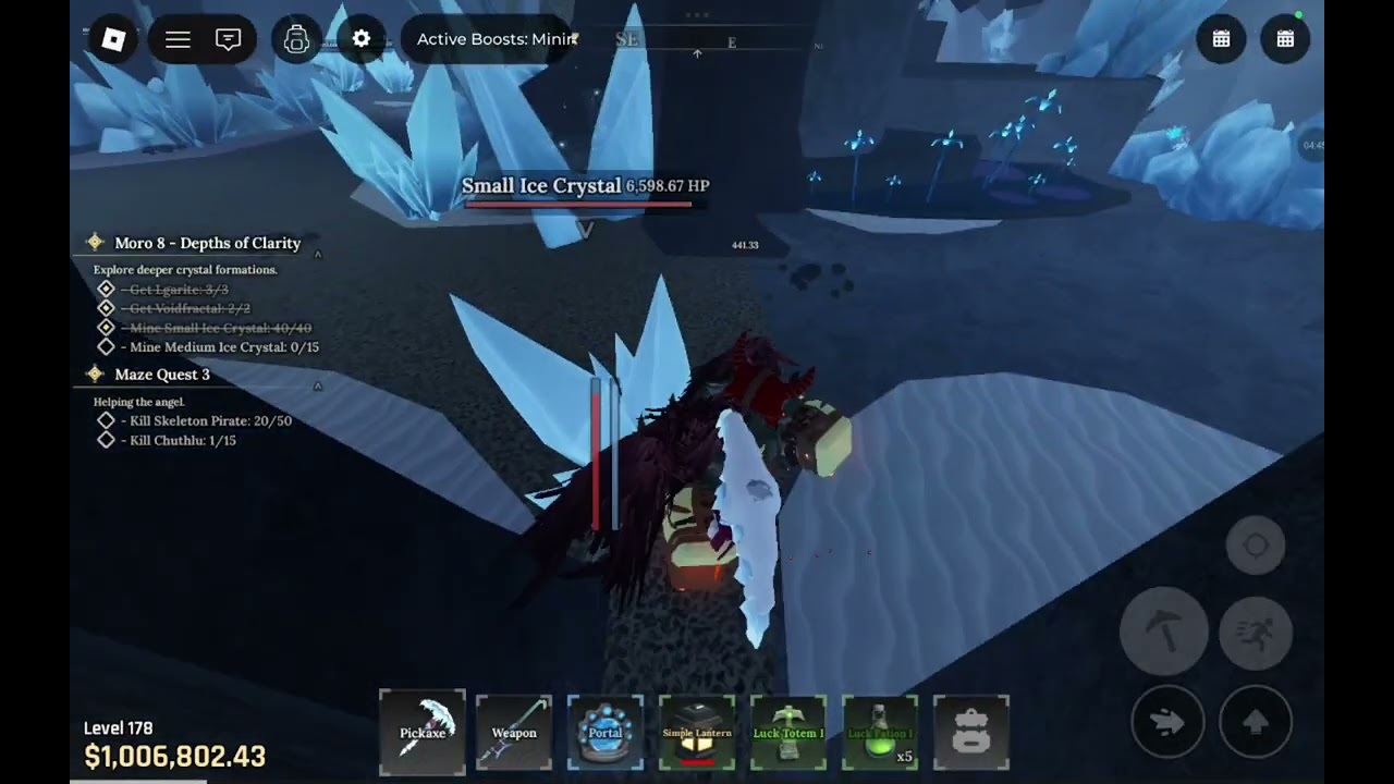 Trying to get iceite in the forge 