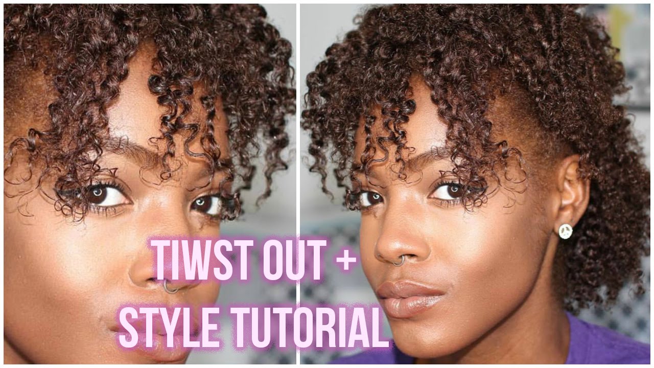 Defined Flat Twist Out + Style On Short 4A/4B Natural Hair