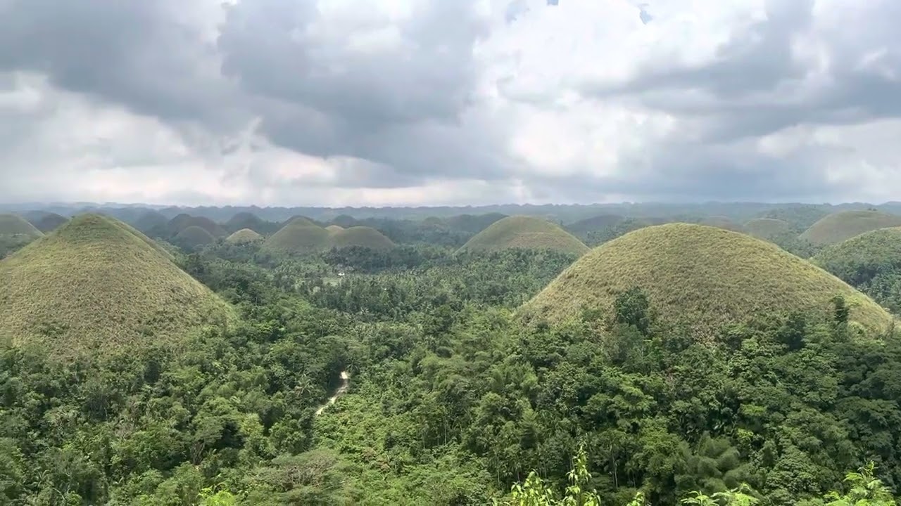Bohol Chocolate Hills, real time, Philippines, 14 May 2023