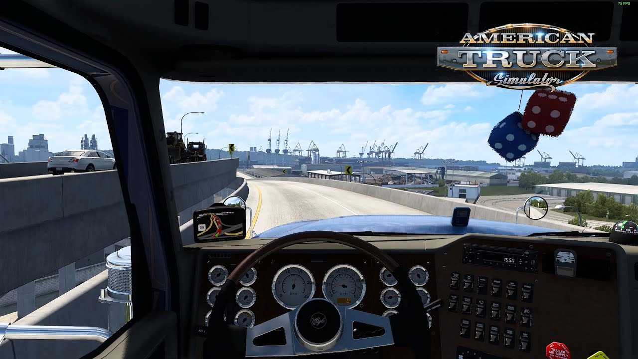 American Truck Simulator 1.43 | INTERNATIONAL 9900i | DLC Washington PC Gameplay