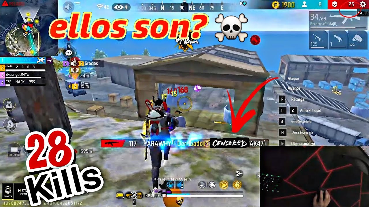 DIGANME QUE NO SON ELLOS 😱 *28 KILLS EN UNA PARTIDA DE 35 PERSONAS*  93% Efectividad 👑