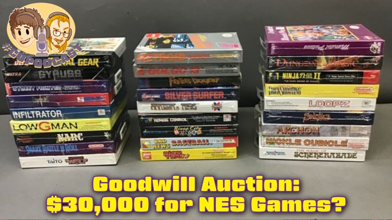 $30,000 of Sealed NES Games on Goodwill, First Game We Beat - #CUPodcast Voice Messages #33