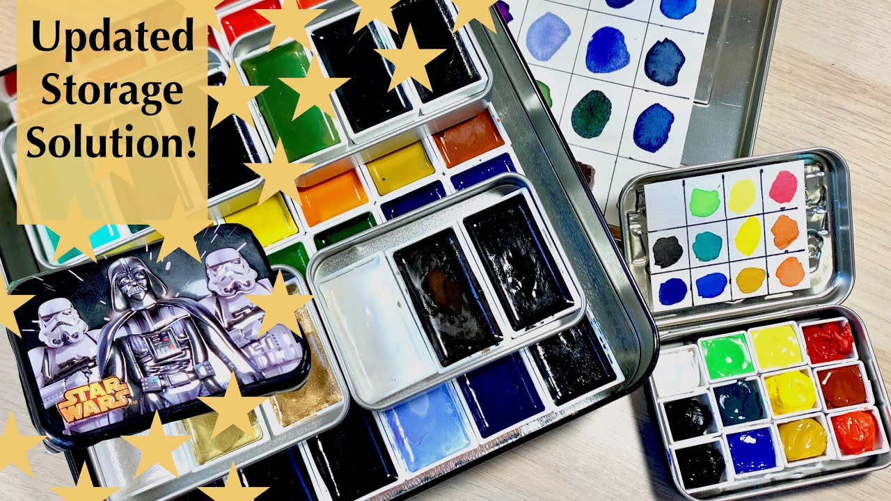 UPDATE: DIY Watercolor Palettes (Koi and Kuretake Watercolors in Tin Boxes)