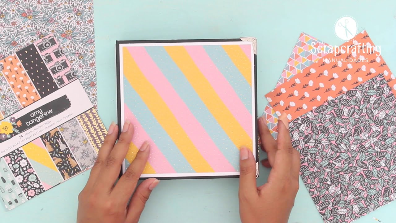 📔 TUTORIAL: Mini Álbum 6x6 | Scrapbook paso a paso 📔