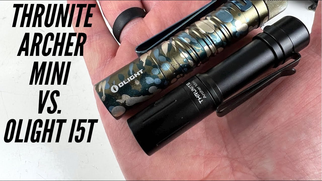 Thrunite Archer Mini VS. Olight i5T EOS: Super Compact EDC Flashlights | 400+ Lumens, USB-C Charger