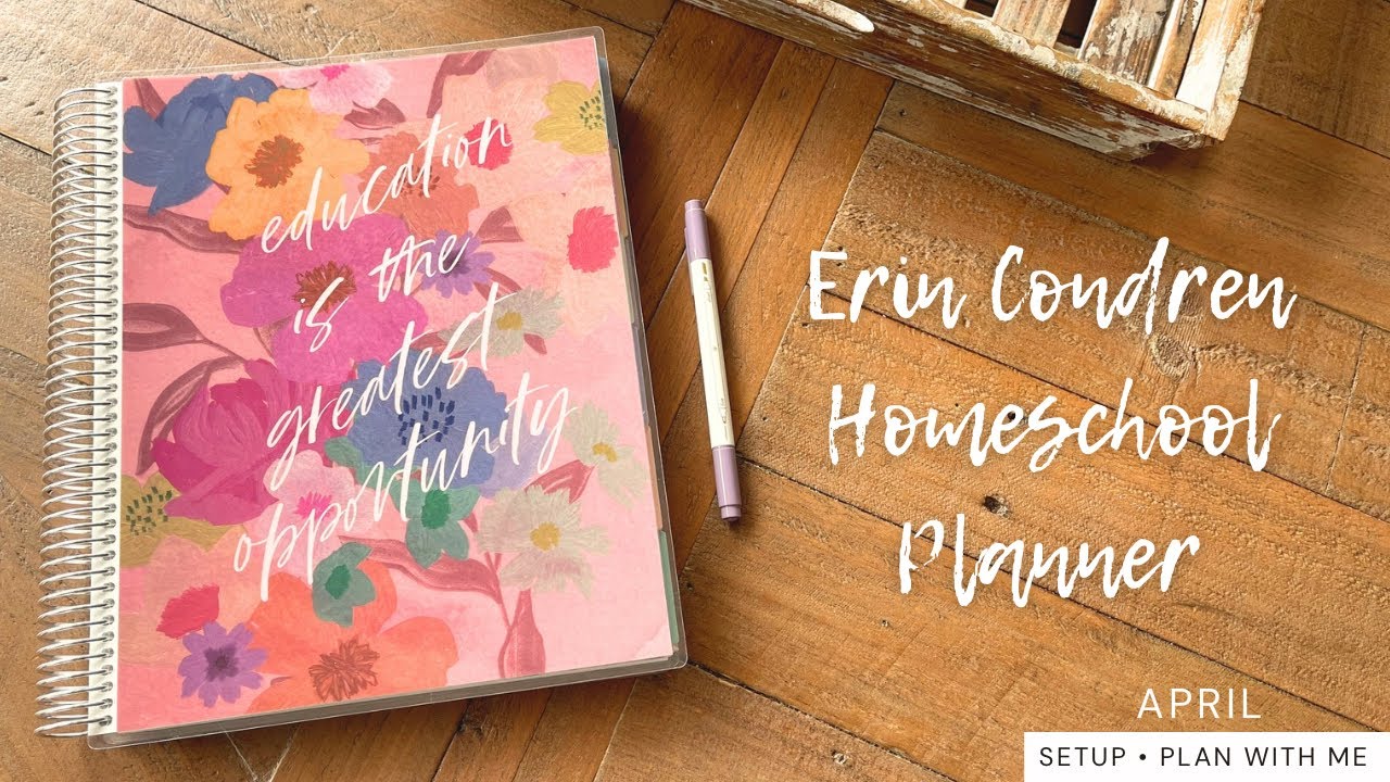 Erin Condren Homeschool Planner / Setup and Plan With Me