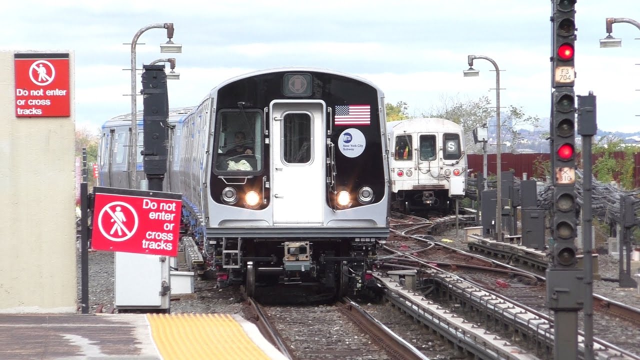 NYC Subway HD 60fps: Bombardier R179 Test Train Teaser (Pulling into Broad Channel) 10/28/16