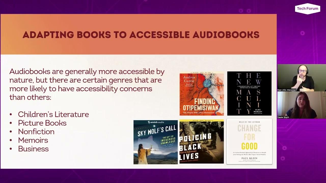 Audiobooks for everyone: An accessibility-first approach - Tech Forum 2025