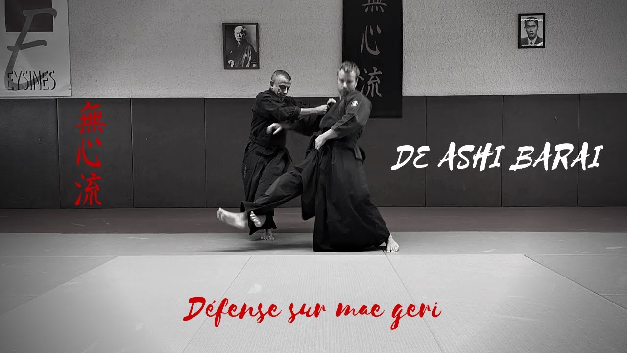 Mushin ryu Ju jitsu: Mae geri, De ashi barai.