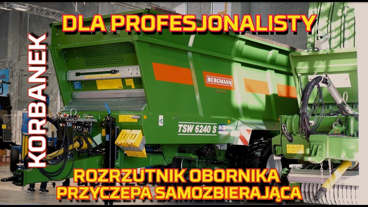 Bergmann 🔴 wyjątkowy rozrzutnik obornika TSW 6240 S🔴i przyczepa samozbierająca 🔴 [Korbanek]