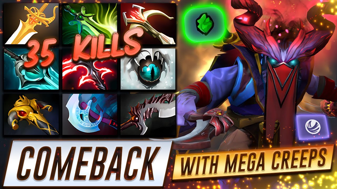 Riki Megacreeps Comeback 35 KILLS - Dota 2 Pro Gameplay [Watch & Learn]