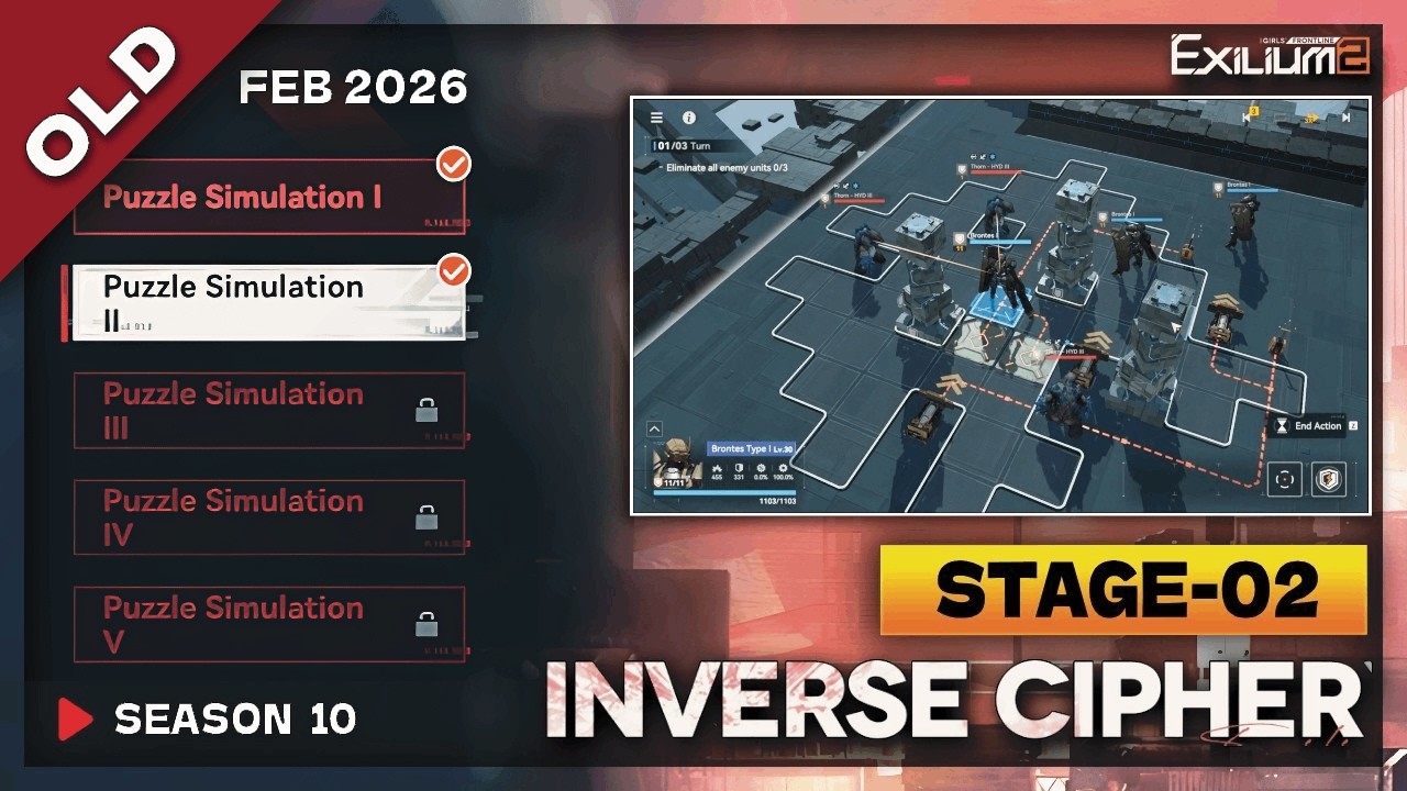 *NEW* INVERSE CYPHER SEASON 10 STAGE-2 (DP-1-2)SOLUTION | FEBRUARY 2026 [GIRLS FRONTLINE 2: EXILIUM]