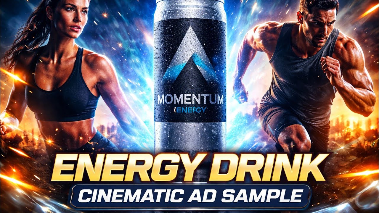 Energy Drink Cinematic Ad Sample | Creative AI-Powered Product Commercial