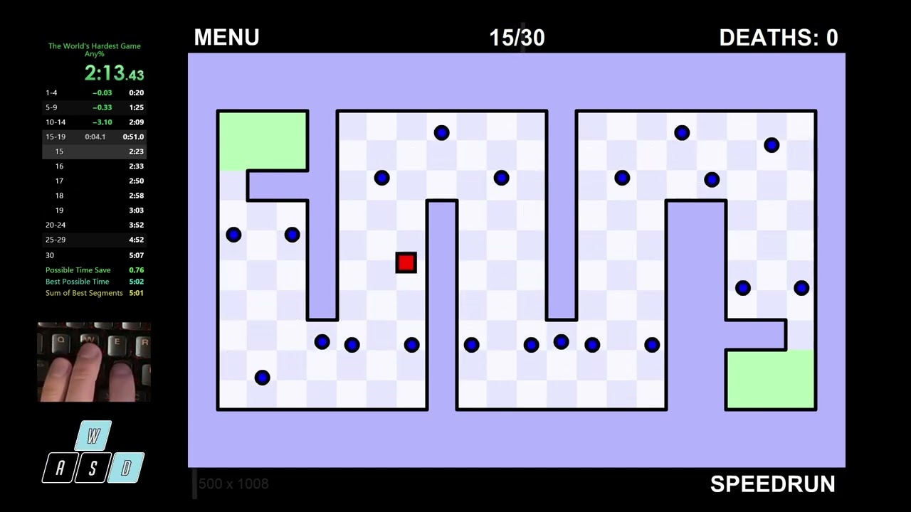 [PB] The World's Hardest Game in 5:06.800