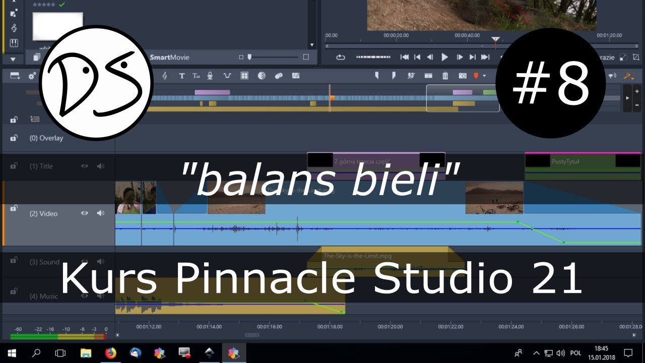Kurs Pinnacle Studio 21 Ultimate - cz.8 balans bieli