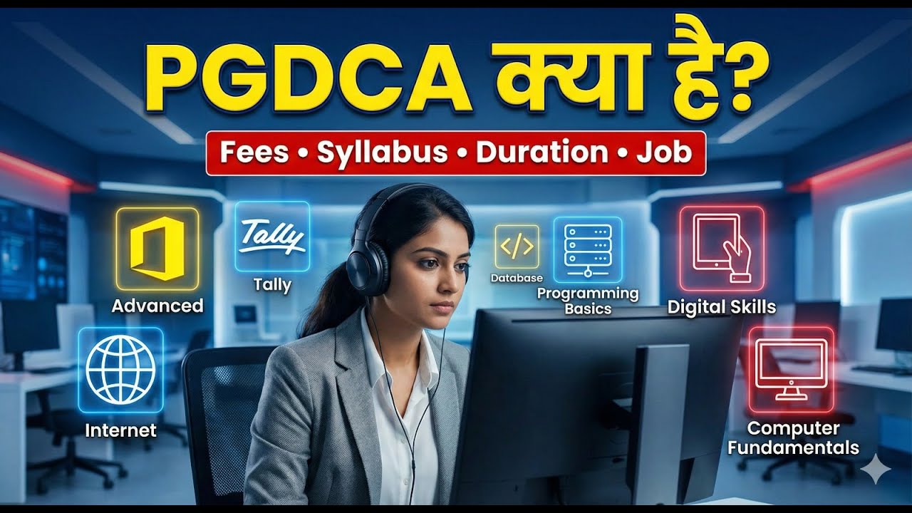 पीजीडीसीए क्या है, योग्यता, फीस। PGDCA Full Form | PGDCA  Syllabus, Duration, Job