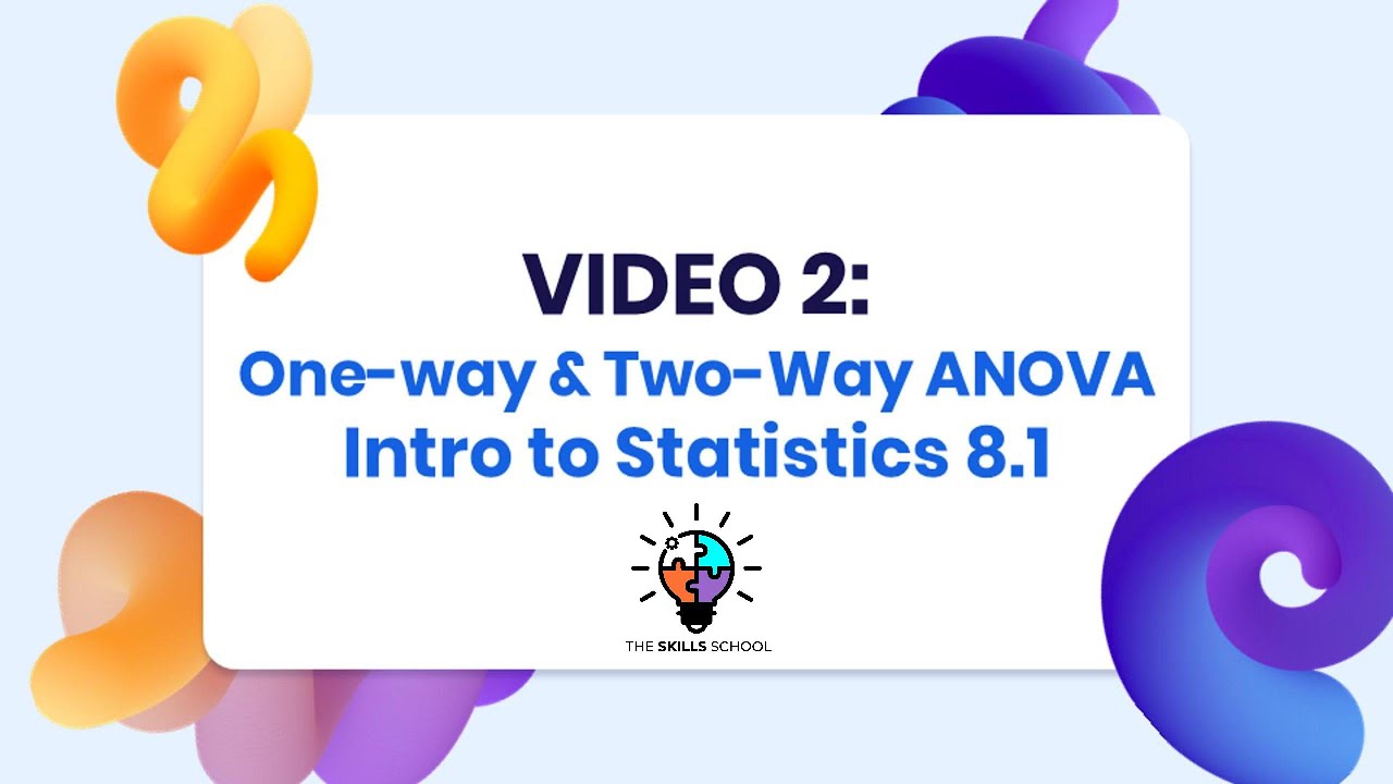 One-Way vs Two-Way ANOVA Excel Sheets + Statistics 8.1 Interface Explained