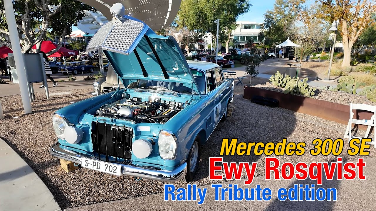 Mercedes 300SE Rally på Concourse Scottsdale