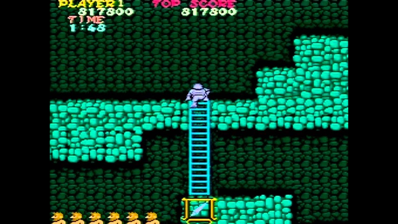 Makaimura ( Ghosts'n Goblins ) Arcade Japanese Revision G - 1LC ( 1 Life Clear ) no miss 1CC 8-5