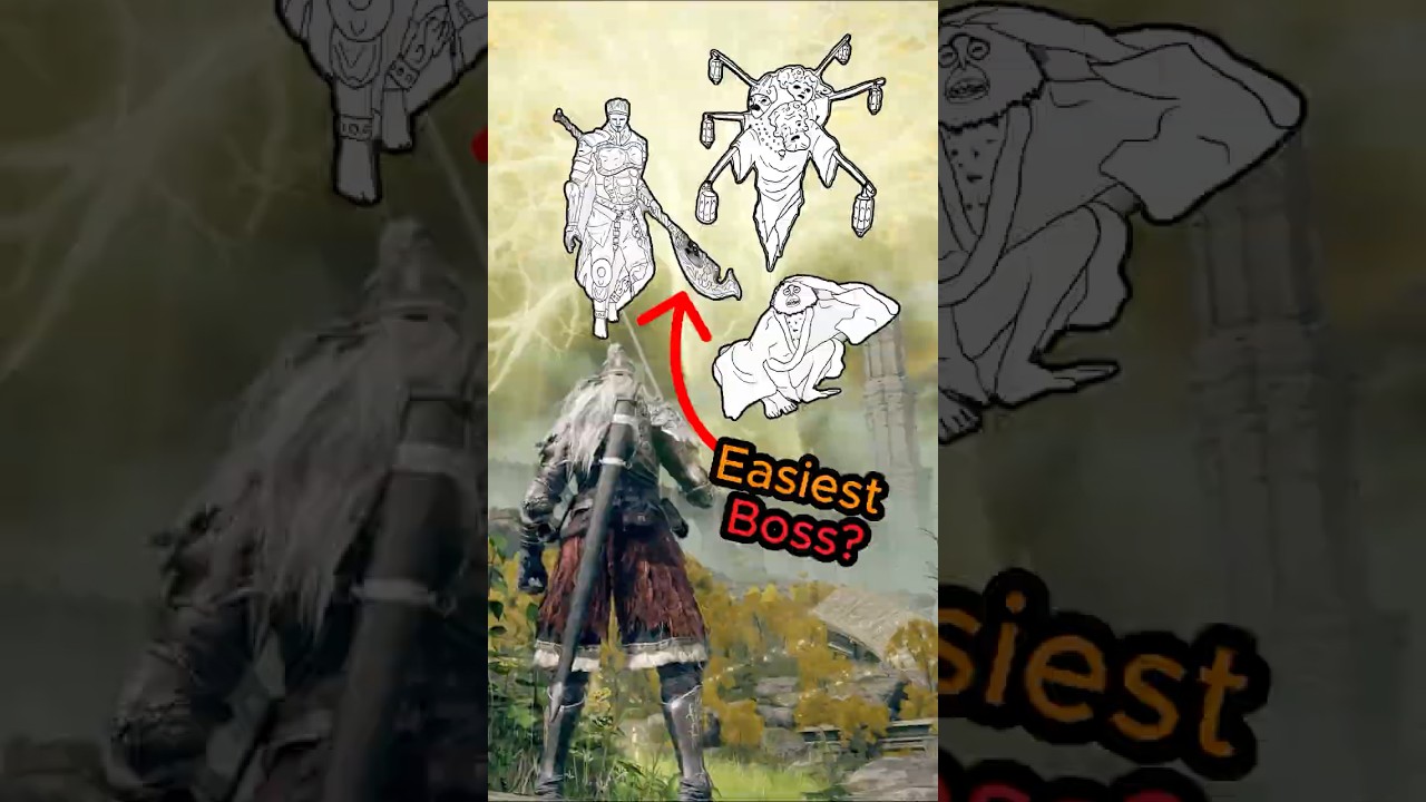 Who is the EASIEST boss in all of Souls? #darksouls #eldenring #shorts