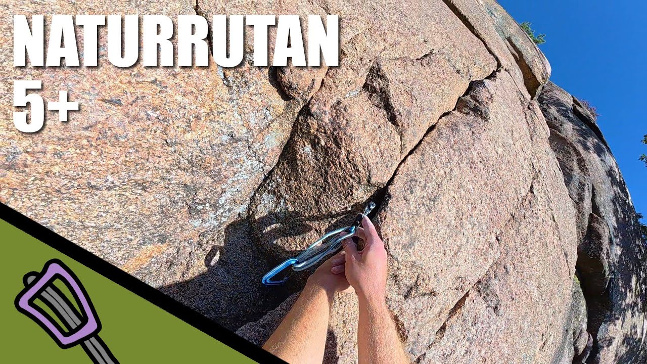Varied Bohusl&auml;n crack: Naturrutan (5+), Brofj&auml;llet | POV Trad Climbing