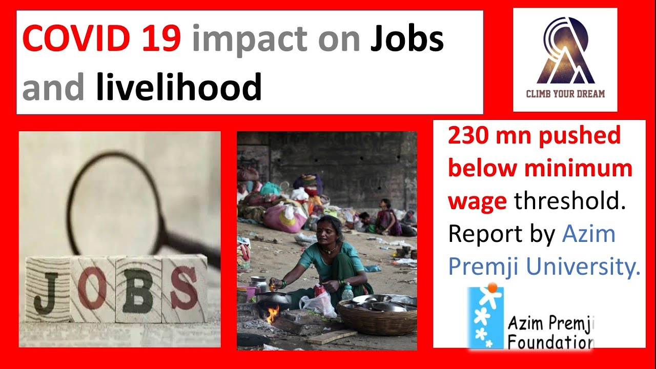 Job loss and livelihood loss due to Covid 19 induced lockdown