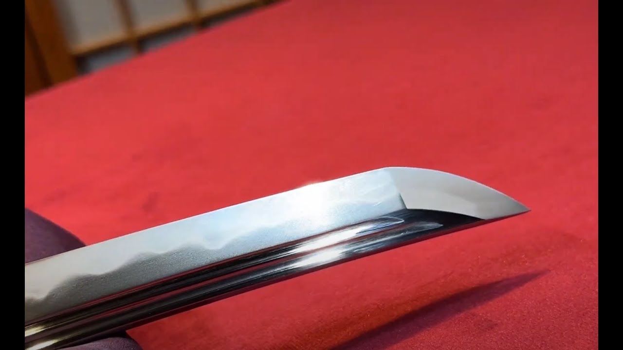 DragonFly Koshirae Katana（Katateuchi）, Double bohi, perfect kissaki yokote