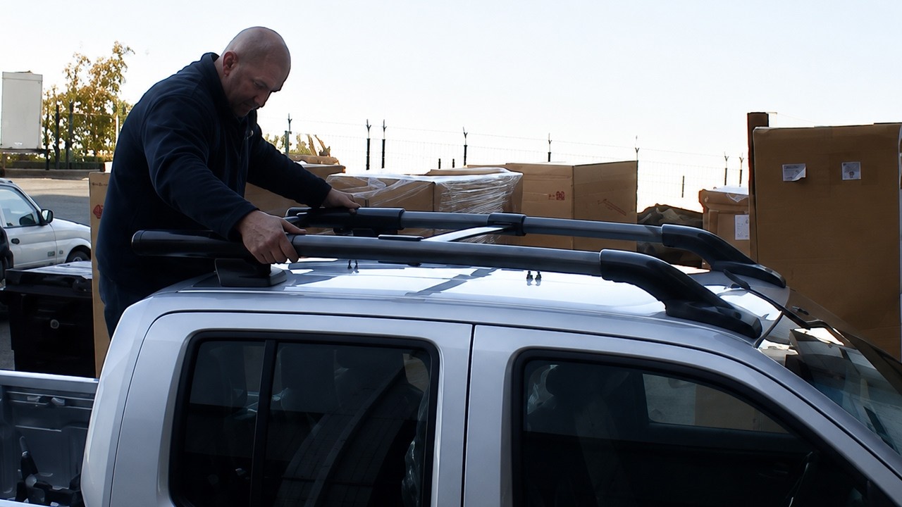 Nissan Navara D40 Top Spec Roof Bars - Fitting & Installation