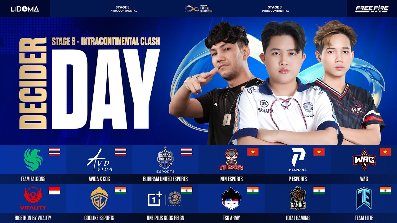 [VN] ROAD TO GLOBAL CHAMPIONSHIP | LIDOMA ENDLESS SERIES STAGE 3 | DECIDER DAY #tg #tsg #flc #bru
