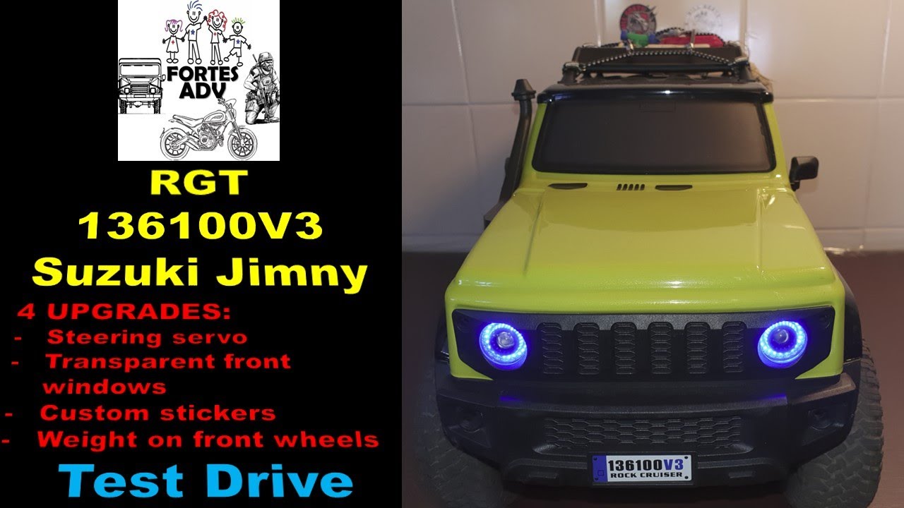 RGT 136100V3 Suzuki Jimny 4upgrades #RGT #136100 #136100V3 #Suzuki #jimny #crawler #scalecrawler