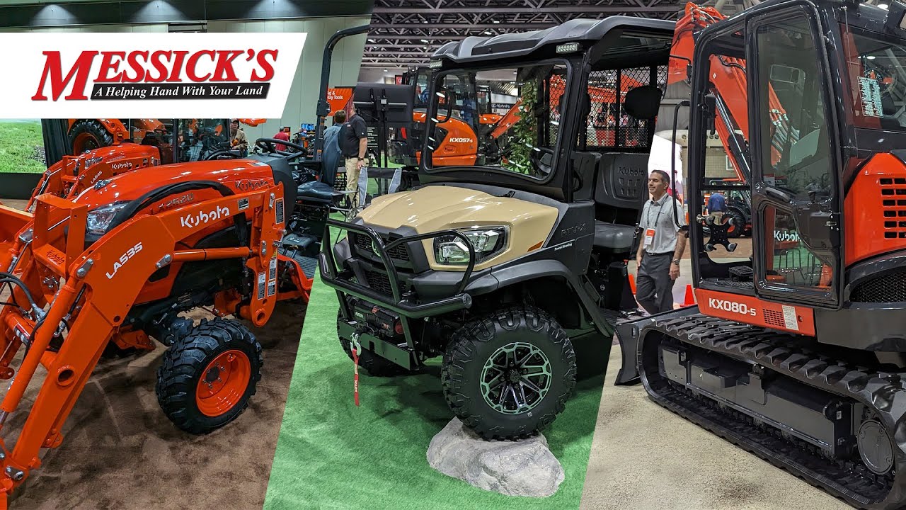New Kubota Equipment for 2024 | LX2620, RTV-X, KX080-5