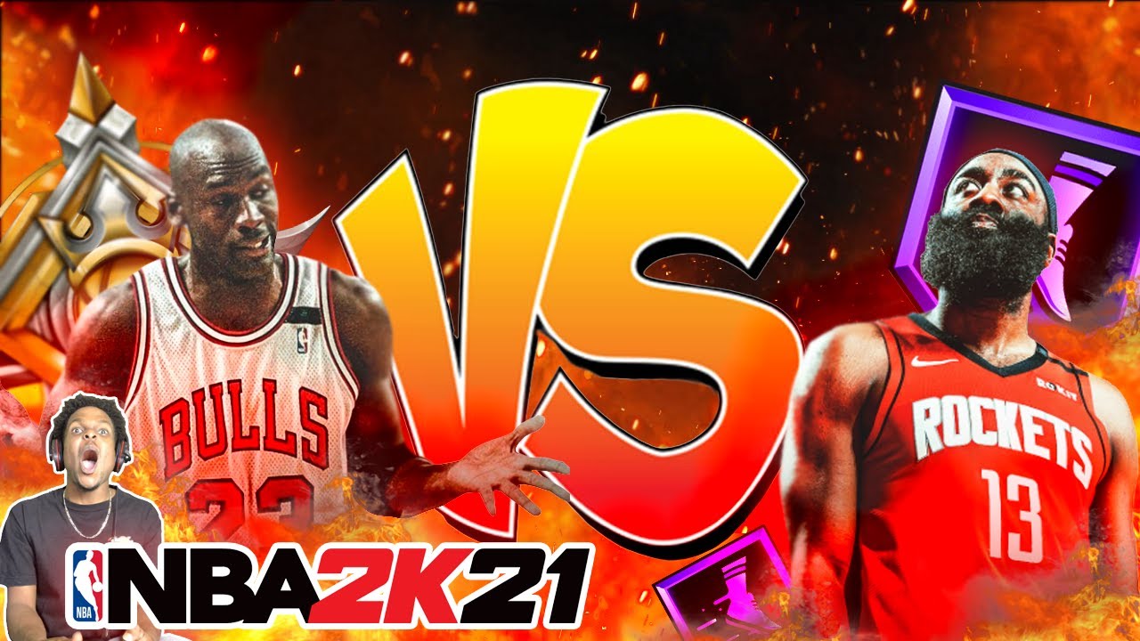 NBA 2K21 MICHAEL JORDAN vs JAMES HARDEN!!