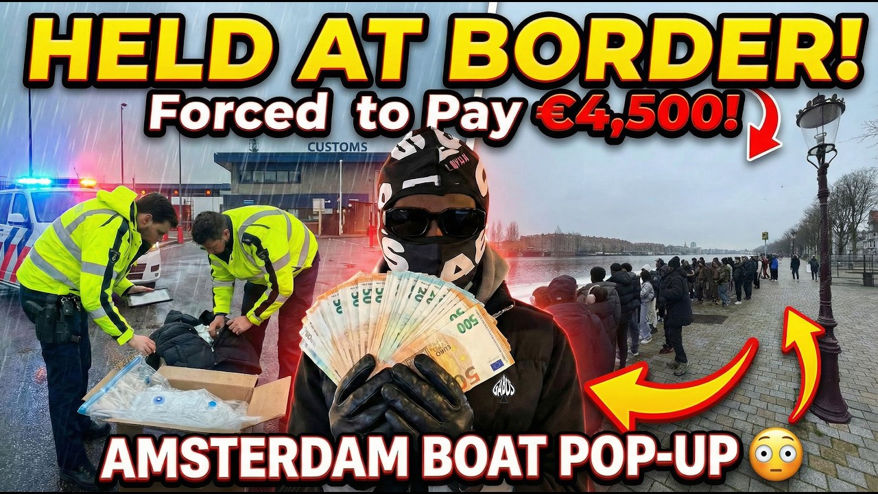 We Were Held at the Border… and Forced to Pay €4,500 😳 | Amsterdam Boat Pop-Up