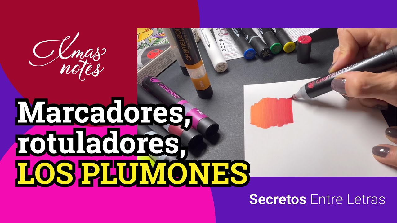 31 MARCADORES, ROTULADORES, LOS PLUMONES - Lettering, brush lettering, caligrafía, chalklettering