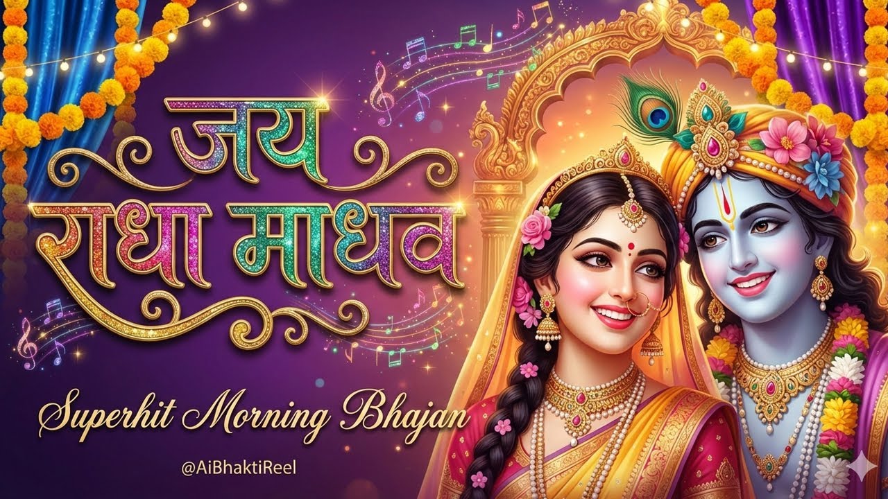 🌼 Soulful Jai Radha Madhav | Radha Krishna Bhajan Lofi for Inner Peace in 2026 | Mind Relaxing Music