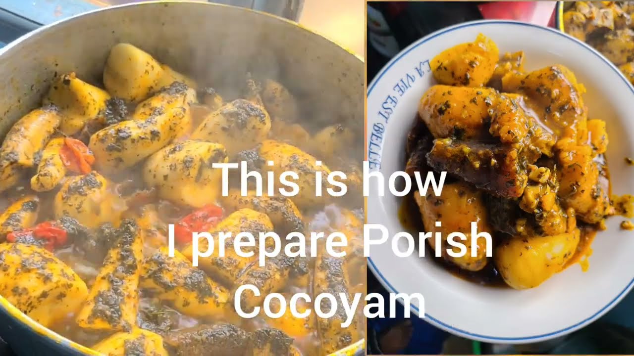 Cameroonian Cocoyam Porridge Recipe//Turning Coco Recipe