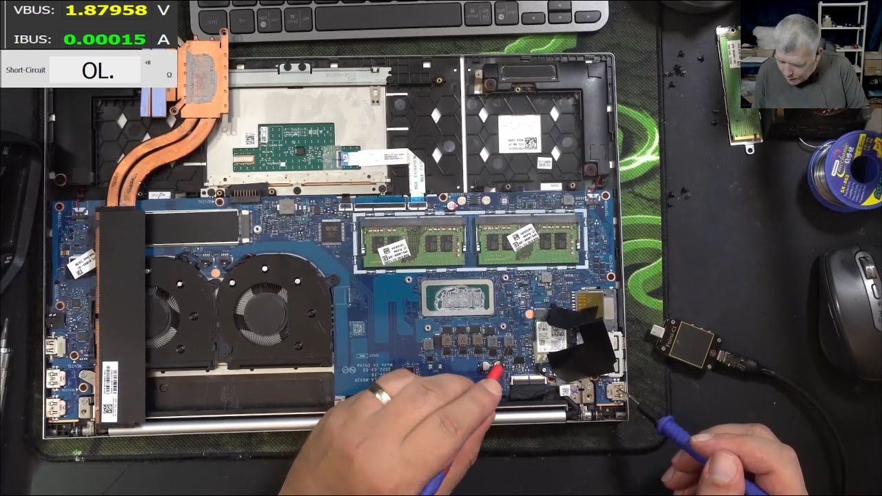 Can we help this customer? Hp Envy 17-cr0503sa a complicated fault with an unknow ic