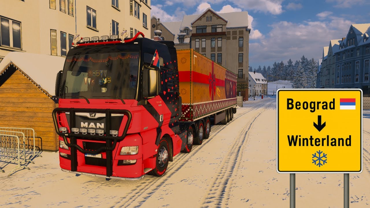 Euro Truck Simulator 2  Winterland Event 2025 Transportujemo Poklone