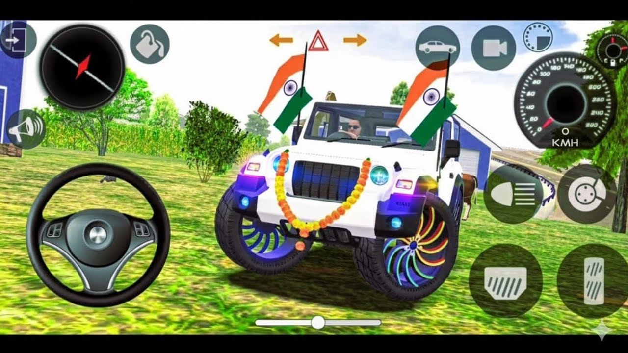 Best' high graphics car games for Android 💀#mahaindrathar#automobile modified mahindra Thar 😈