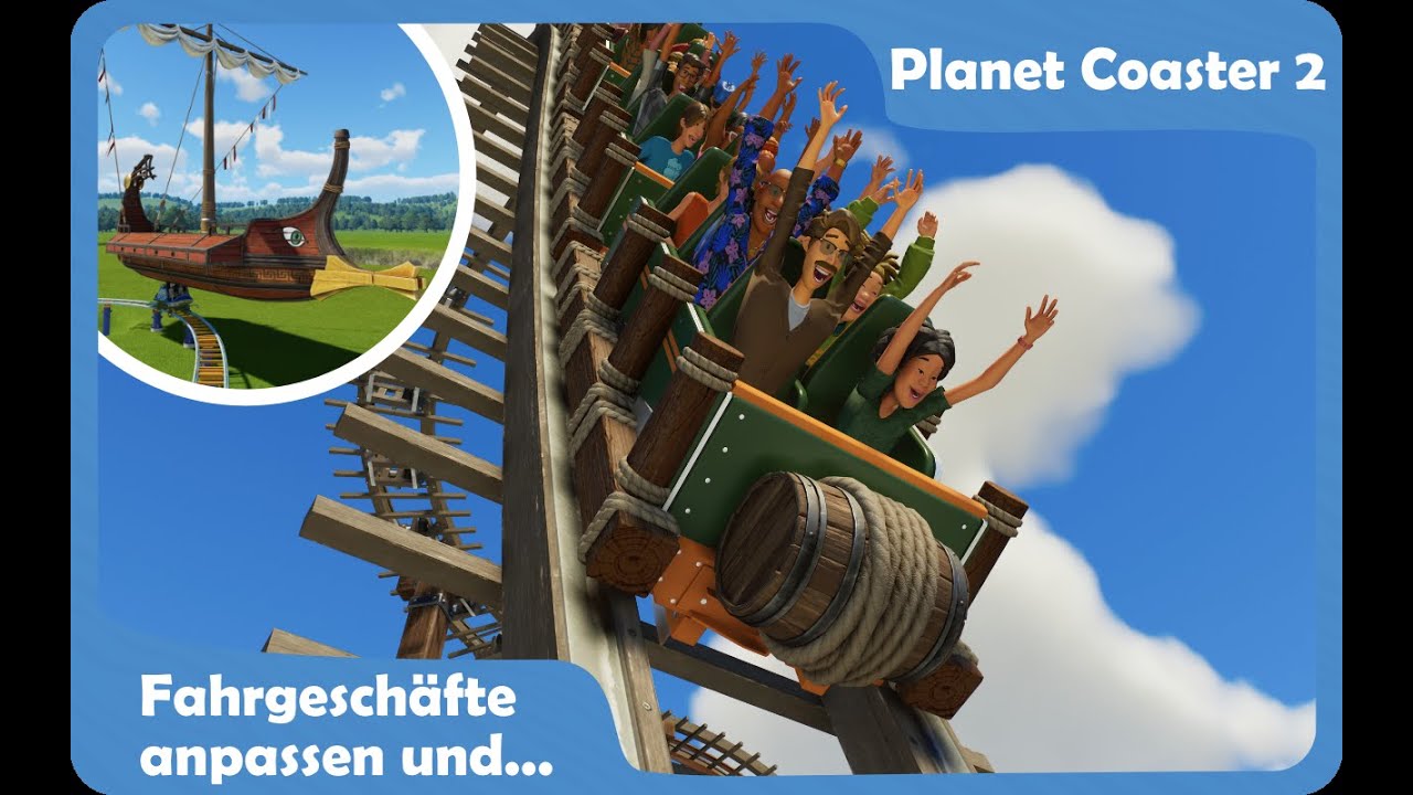 PLANET COASTER 2 - Fahrgeschäfte anpassen und fahrbare Szenerie #planetcoaster2 #planetcoaster
