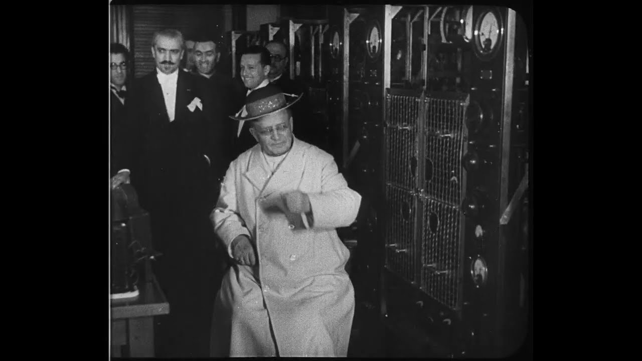Pope Pius XI opens radio station in Vatican City 1933