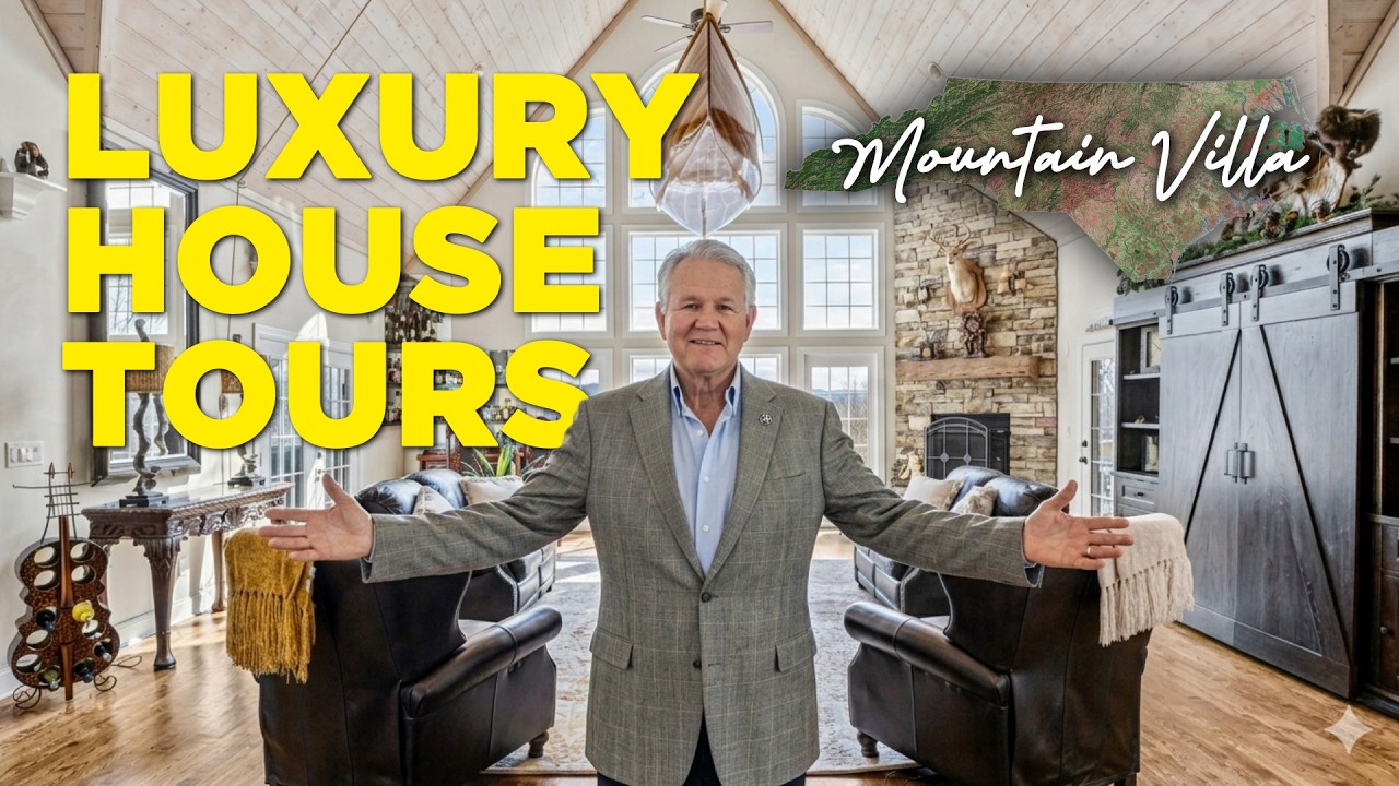 This Luxury Villa in North Carolina is Only $875K! #realestate #luxuryrealestate #hometour
