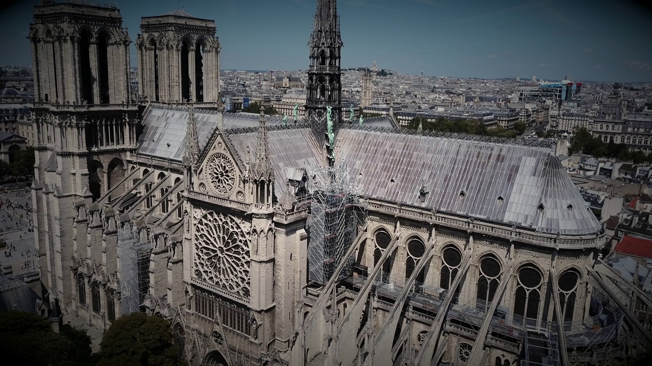 Notre-Dame de Paris 2018 dji mavic pro platinum