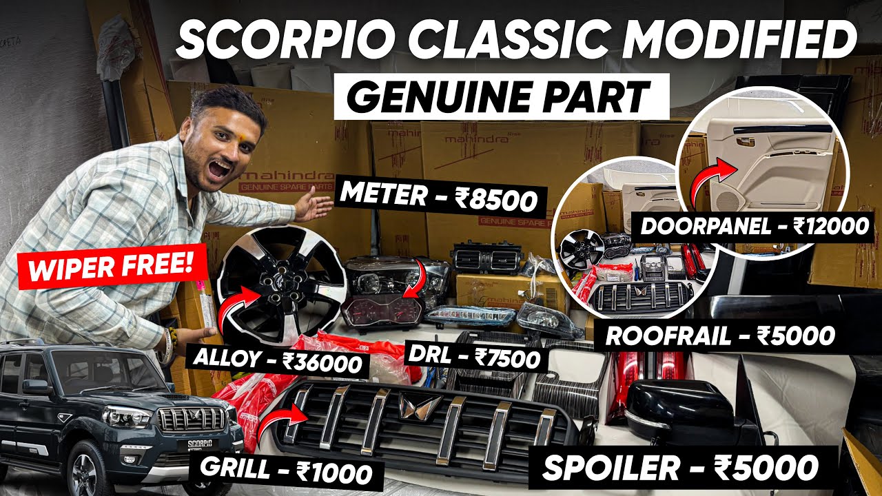 2026 SCORPIO CLASSIC S MODIFIED TO S11 ✅ MAHINDRA GENUINE WORK ✅ BASE TO TOP ✅ SCORPIO KAROL BAGH ✅