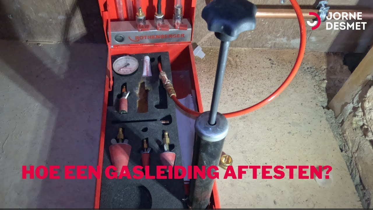 Hoe een gasleiding aftesten?